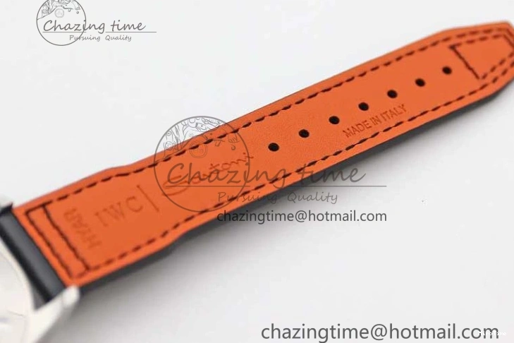 MIROTIME 0506 Vibrant Mark XVIII IW327001 SS M+F 1:1 Best Edition Black Dial on Black Leather Strap A 7055